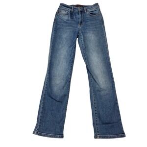 Judy Blue Straight Fit Women 1/25 Blue Jeans High Rise Stretch JB82632MD-CO